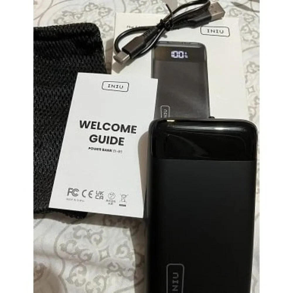 New Portable Charger, 22.5W 20000mAh USB C in & Out Power Bank Fast Charging